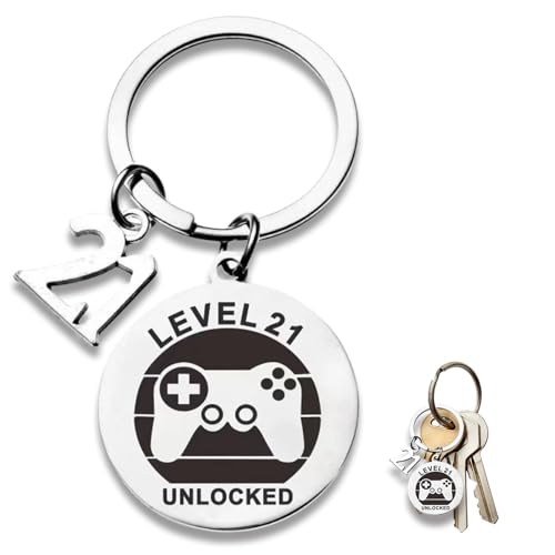 Erioscar 21 llavero de cumpleaños divertido para mujeres/hombres regalos de cumpleaños, geniales...