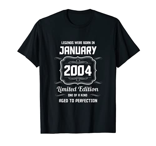 Feliz Cumpleaños Enero 2004 Camiseta