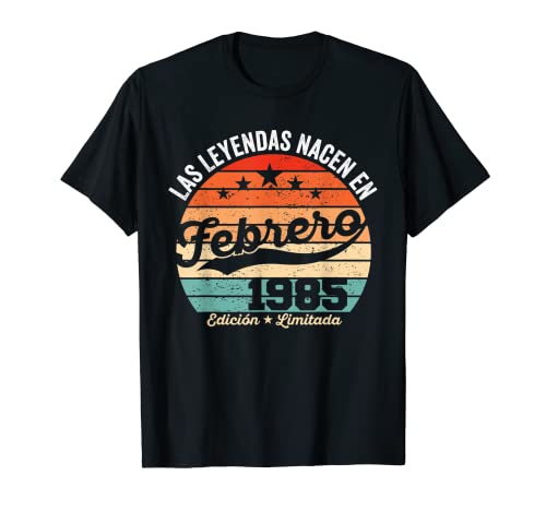 38 años Cumpleaños Las Leyendas nacen en Febrero de 1985 Camiseta