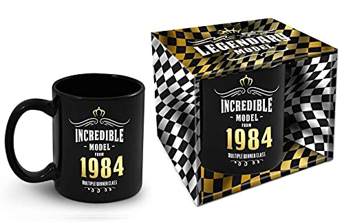 Bombo Taza de cumpleaños con año de nacimiento 1984