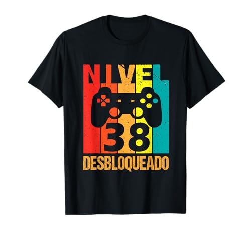 Nivel 38 Desbloqueado - Regalo de cumpleaños de 38 años Camiseta