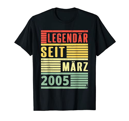 Legendario desde marzo de 2005, 16º cumpleaños, vintage, Camiseta