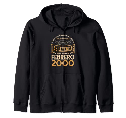 Cumpleaños Hombre Regalos Las Leyendas Febrero 2000 Sudadera con Capucha
