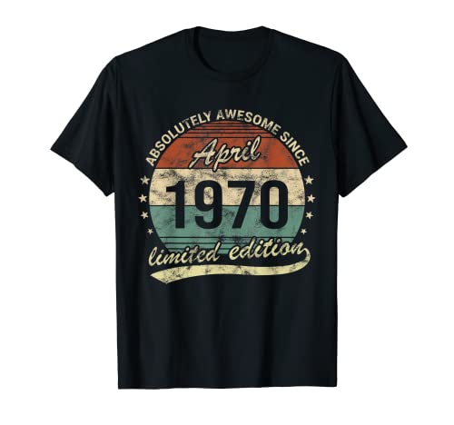 Fantastico desde Abril 1970 Hombre o Mujer Cumpleaños Camiseta