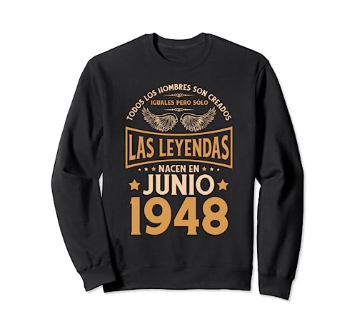 Cumpleaños Hombre Regalos Las Leyendas Junio 1948 Sudadera