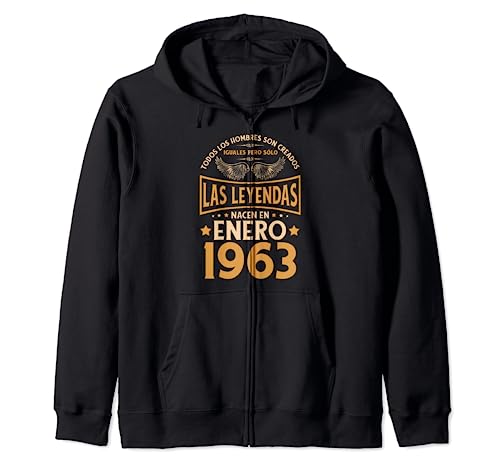 Cumpleaños Hombre Regalos Las Leyendas Enero 1963 Sudadera con Capucha