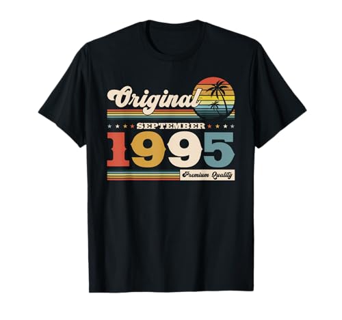 30 cumpleaños Hombre Mujer Regalo Septiembre 1995 Camiseta