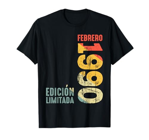 Febrero de 1990 Retro 1990 Año 1990 Vintage 1990 Desde 1990 Camiseta