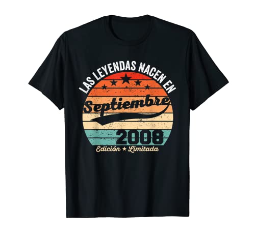 14 años Cumpleaños Las Leyendas nacen en Septiembre de 2008 Camiseta