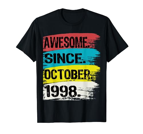 Impresionante desde octubre de 1998 Escorpio Girl Libra King Cumpleaños Camiseta