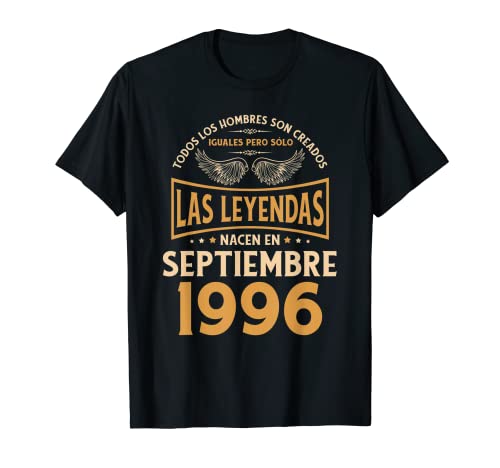 Cumpleaños Hombre Regalos Las Leyendas Septiembre 1996 Camiseta