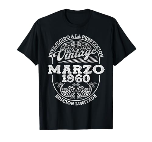 Marzo 1960 Vintage - 65 Años Regalo Cumpleaños Hombre Camiseta