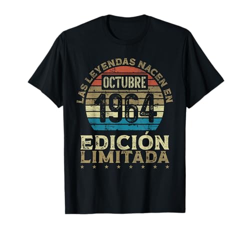 Las Leyendas nacen en Octubre de 1964 - 62 Años Cumpleaños Camiseta