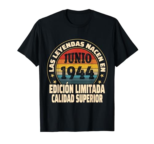 Edición Limitada Junio 1944 - Cumpleaños 80 Años Camiseta