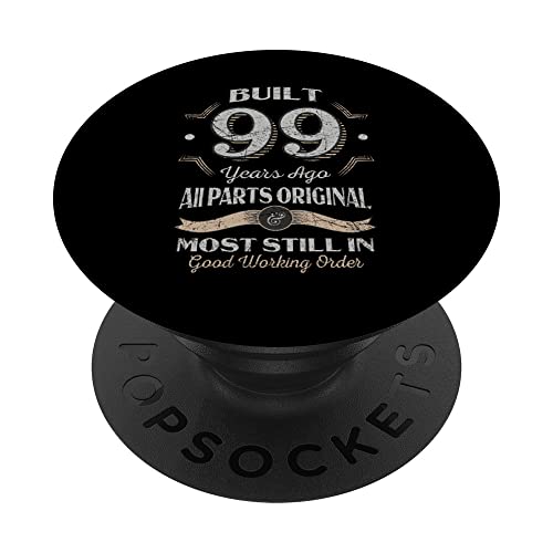 99 cumpleaños 99 años vintage todas las piezas originales PopSockets PopGrip Intercambiable