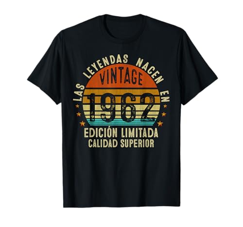 64 Cumpleaños Hombre Mujer 64 Años Vintage 1962 Regalo Camiseta