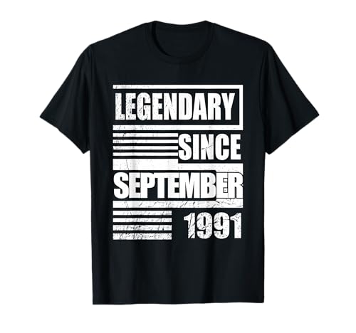 35 cumpleaños Legendario Desde septiembre de 1991 B-Day Camiseta