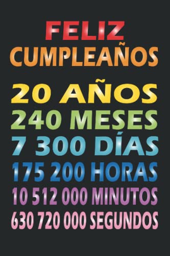 Feliz Cumpleaños 20 Años: Feliz cumpleaños 20 cuaderno | Un libro de visitas para fiesta de 20...