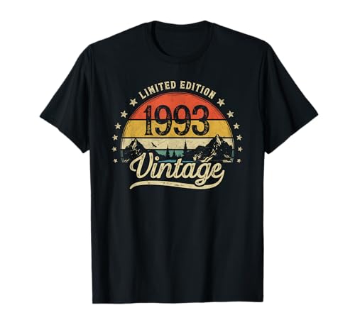 Vintage 1993 Limited Edition Regalo 33 Cumpleaños Hombre Camiseta