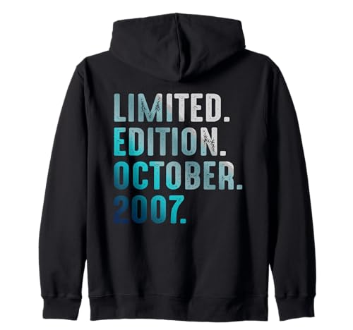 Edición Limitada Octubre 2007 Retro Vintage 2007 Sudadera con Capucha