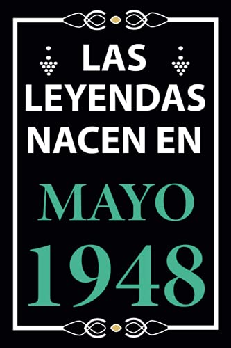 Las leyendas nacen en Mayo 1948: Regalo de cumpleaños perfecto para hombre y mujer de 73 años I...