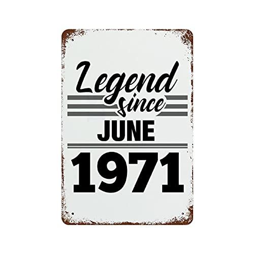 Regalos de cumpleaños Decoraciones para Fiestas Carteles de Chapa de Metal Leyenda Desde Junio de...
