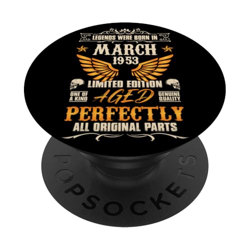 73.o cumpleaños Leyendas Antiguas Nacido en 1953 73 años PopSockets PopGrip Adhesivo