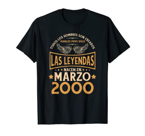 Cumpleaños Hombre Regalos Las Leyendas Marzo 2000 Camiseta