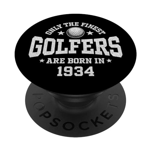90 años golfista: Golf Golf 1934 90 cumpleaños PopSockets PopGrip Intercambiable