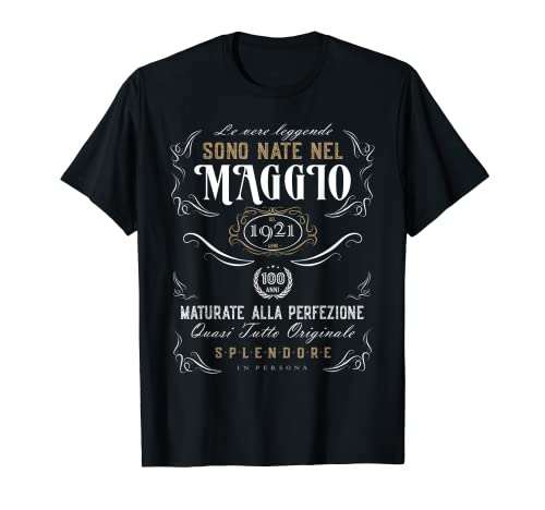 100 años cumpleaños mamá regalo vintage mayo 1921 Camiseta