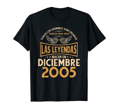 Cumpleaños Hombre Regalos Las Leyendas Diciembre 2005 Camiseta