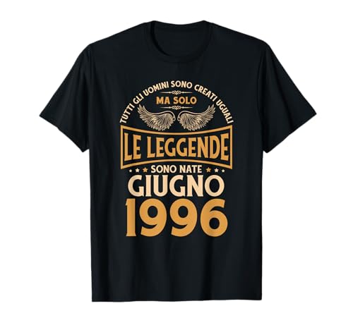 Cumpleaños Hombre Regalo Mujer Leyendas Junio 1996 Camiseta