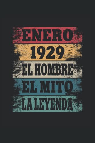 Enero 1929 - El Hombre - El Mito - La Leyenda: Regalos Originales para Hombre Papá Abuelo Hermano -...