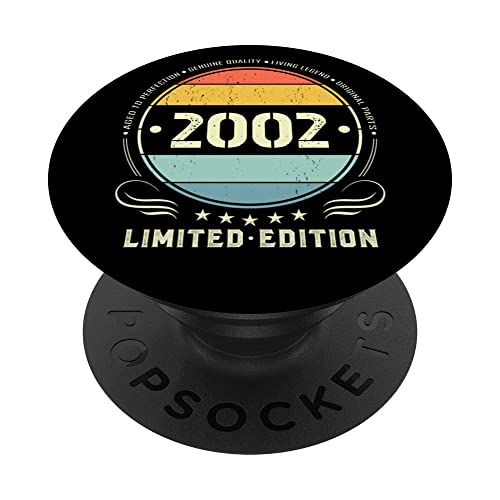 2002 edición limitada 2002 cumpleaños Popsocket para mujeres y hombres PopSockets PopGrip...