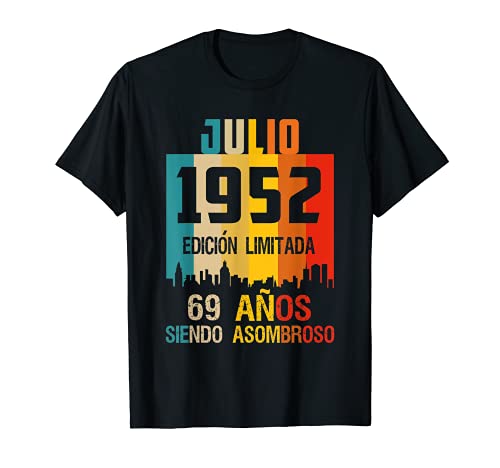 69 años shirt Cumpleaños Nacidos Julio 1952 Spanish Camiseta Camiseta