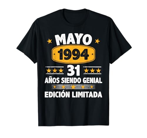 Mayo 1994 31 Años Hombre Cumpleaños Regalo Mayo 1994 Camiseta