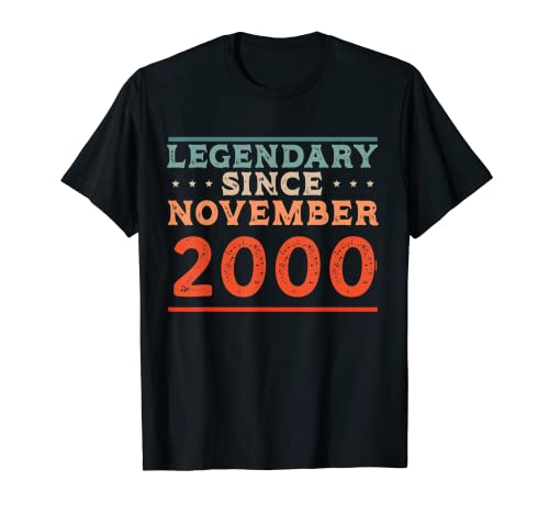 Legendario desde noviembre de 2000 Fiesta de cumpleaños de nacidos en los años 00 Camiseta