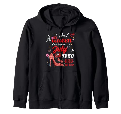 Julio 1950 Cumpleaños Esta Reina Nació En Julio 1950 Sudadera con Capucha