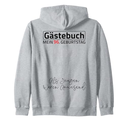 Gästebuch Mein 96. Geburtstag Libro de visitas Firma Sudadera con Capucha