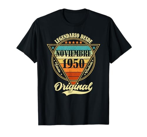 75 cumpleaños Nacido en Noviembre de 1950 Vintage 75 años Camiseta