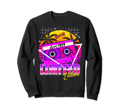 Vintage 1989 Cumpleaños Abril 1989 Cumpleaños Lo mejor de Abril 1989 Sudadera