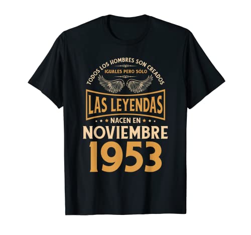 Cumpleaños Hombre Regalos Las Leyendas Noviembre 1953 Camiseta