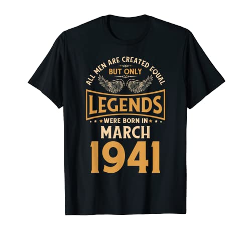 Las leyendas de cumpleaños nacieron en marzo de 1941. Camiseta