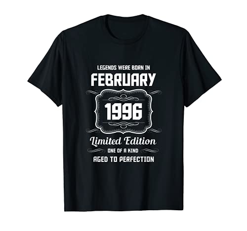 Feliz Cumpleaños Febrero 1996 Camiseta