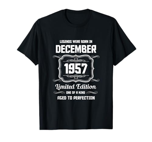 Feliz cumpleaños en diciembre de 1957 Camiseta