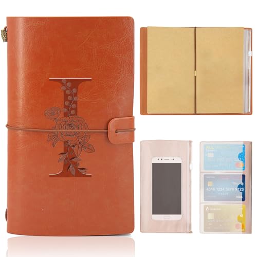 Cuaderno de Cuero, Diario de Viaje, Bloc Notas Cuero Vintage, Regalos Originales para Navidad...