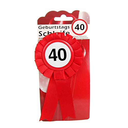 Top Ten Chapa de cumpleaños con 40 botones, incluye imperdible de seguridad para fijar o decorar...
