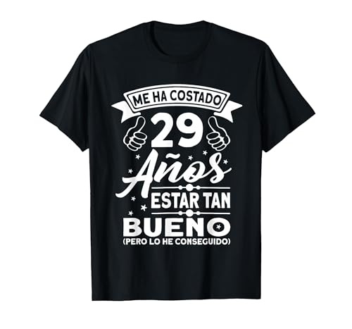29 Cumpleaños Regalo Años Divertido Decoración Vintage 1993 Camiseta, Hombre, Negro, S