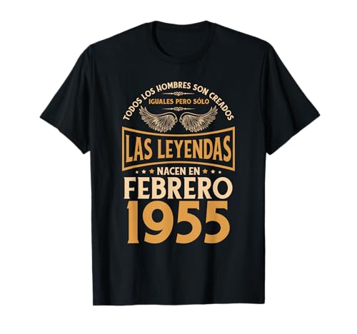 Cumpleaños Hombre Regalos Las Leyendas Febrero 1955 Camiseta