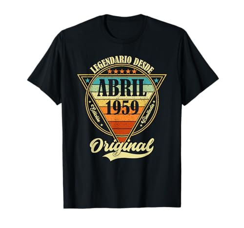 66 cumpleaños Nacido en Abril de 1959 Vintage 66 años Camiseta